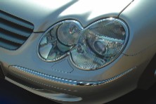 Mercedes Benz SL-Class Chrome Headlight Rings 03 & Up Mercedes Benz SL-Class Chrome Headlight Rings 03 & Up